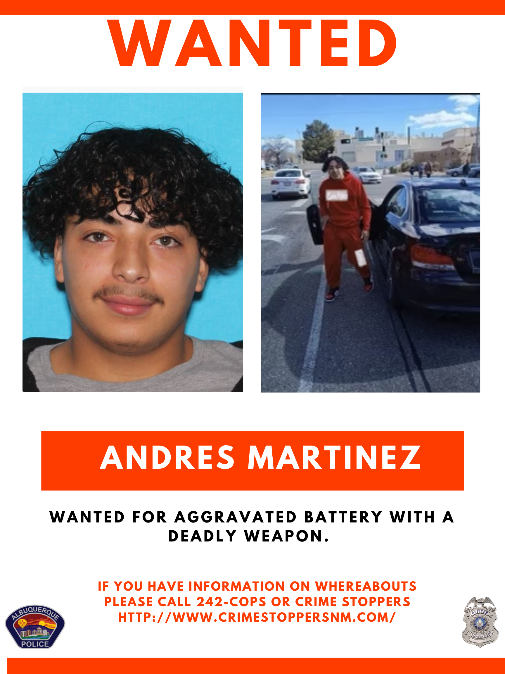 APD Looking for 18YearOld Accused of Aggravated Battery with A Deadly